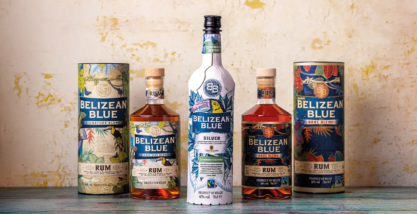 belizean blue all three rum signature rare blend belize