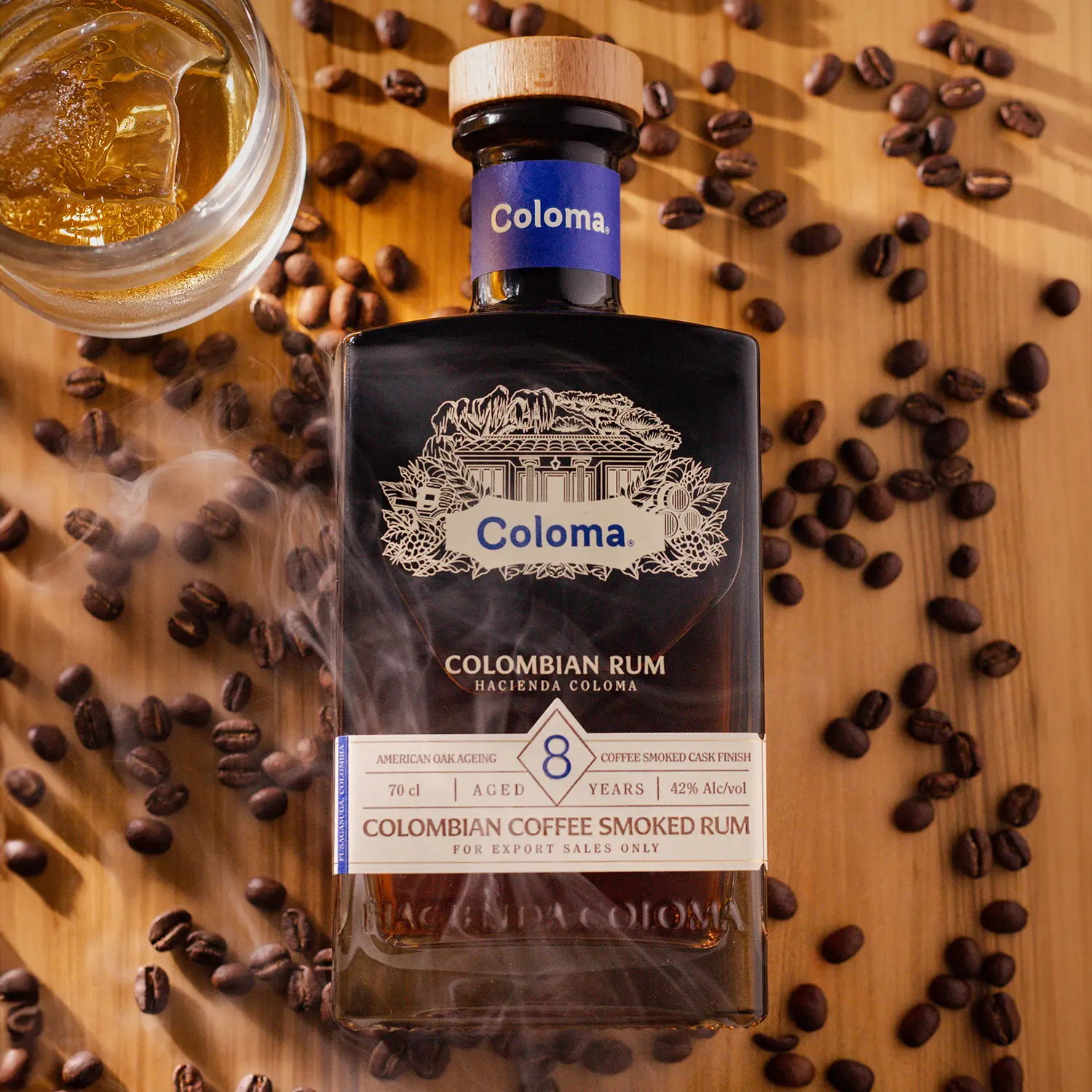 rum coloma columbia 8 years old coffee smoked